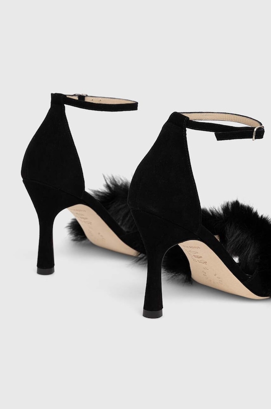 Взуття Замшеві сандалі Custommade Ashley Suede Plush 000102046.993 чорний