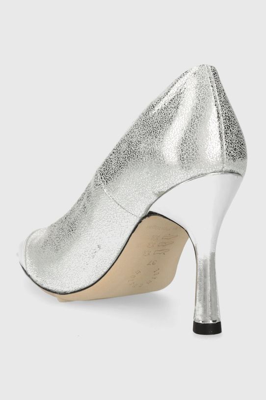 Obuwie Custommade szpilki skórzane Awa Twinkle 000303014.955 srebrny
