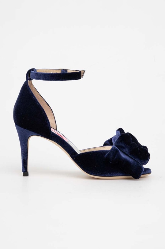 Custommade sandali Marita Velvet stiletto blu navy 998620031.478