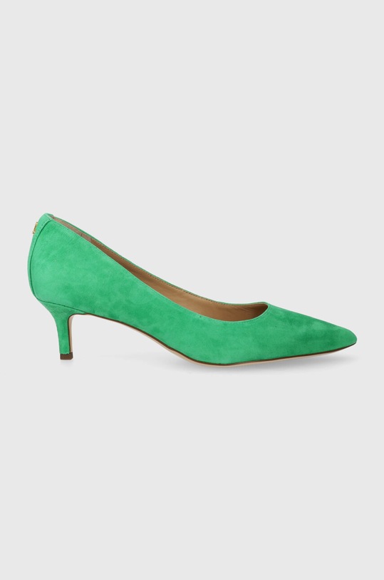 Lauren Ralph Lauren szpilki zamszowe Adrienne 5-8 cm zielony 802755524007.300