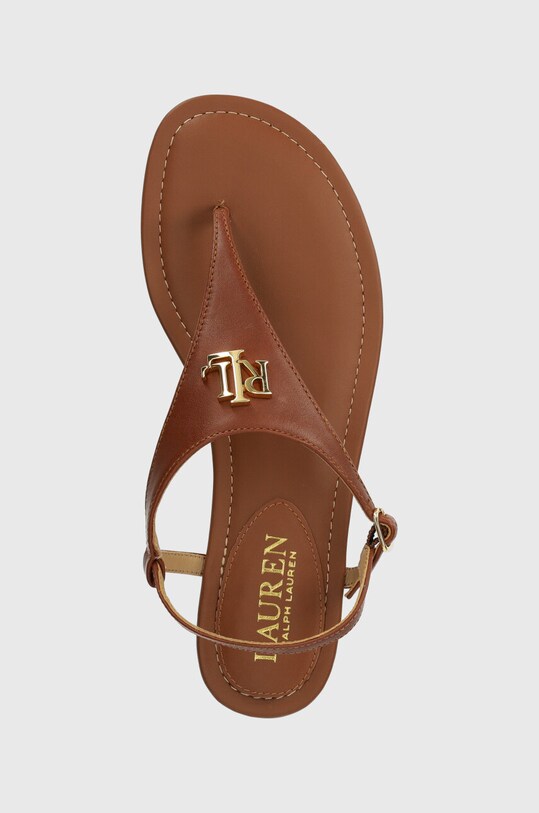 Kožené sandále Lauren Ralph Lauren Ellington hnedá 802940593002.270