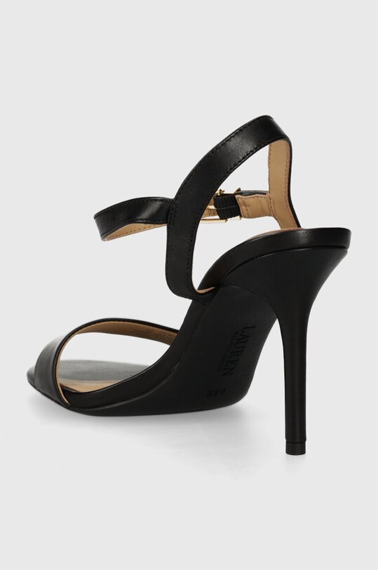 Obuv Kožené sandále Lauren Ralph Lauren Gwen 802940588001.001 čierna