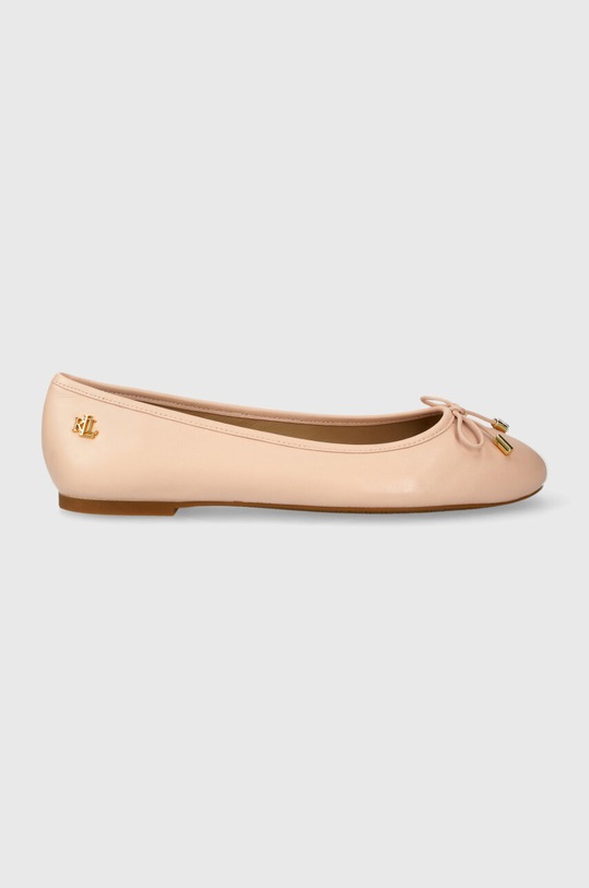 Lauren Ralph Lauren baleriny skórzane Jayna różowy 802940728003.830