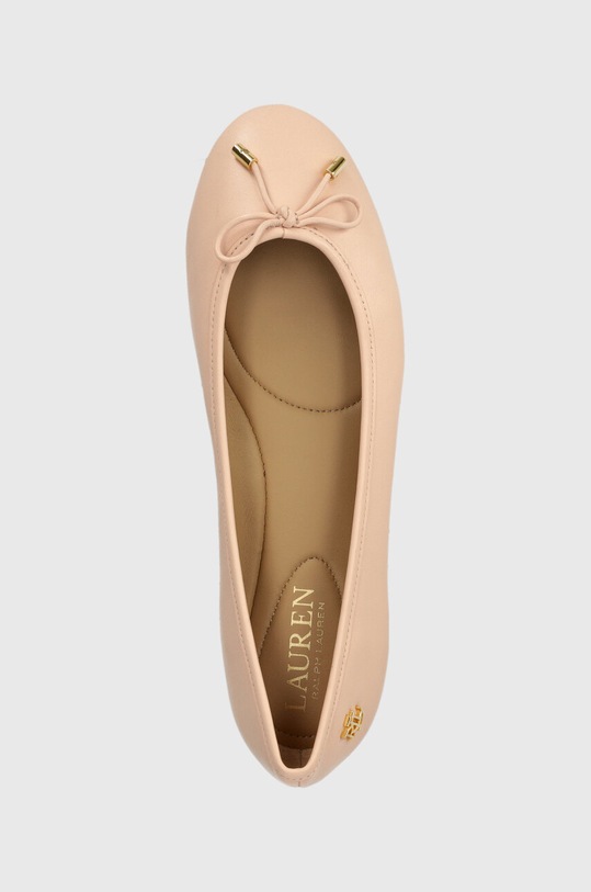 Lauren Ralph Lauren baleriny skórzane Jayna różowy 802940728003.830