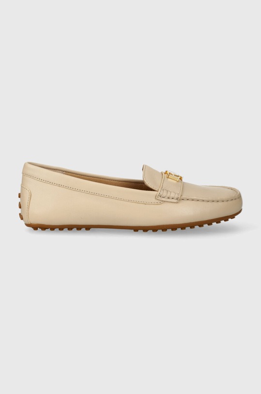 Lauren Ralph Lauren mokasyny skórzane Barnsbury płaski beżowy 802852847014.250