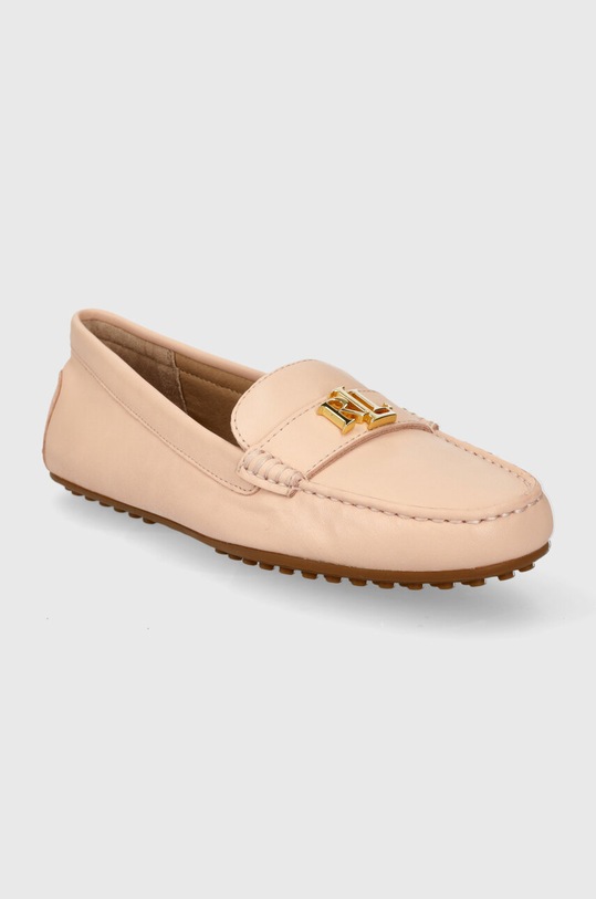 Lauren Ralph Lauren mokasyny skórzane Barnsbury 802852847015.830 różowy SS24