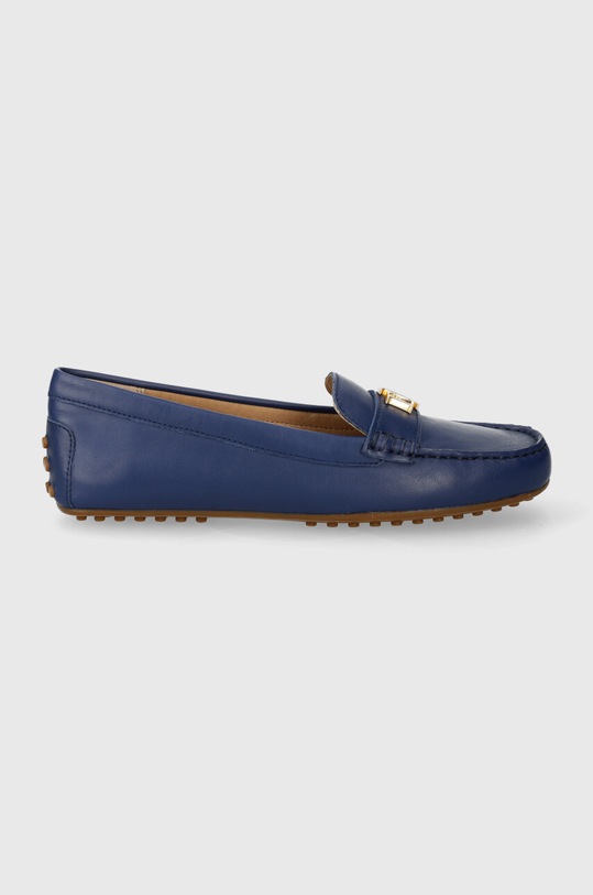 Lauren Ralph Lauren mokasyny skórzane Barnsbury płaski granatowy 802852847016.400
