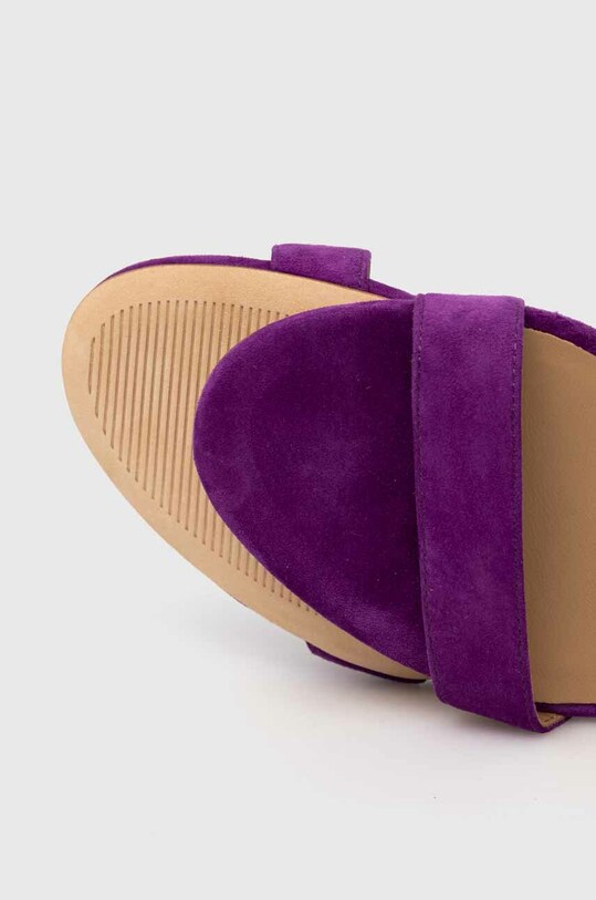Semišové sandále Lauren Ralph Lauren Allie 802916355009.500 fialová