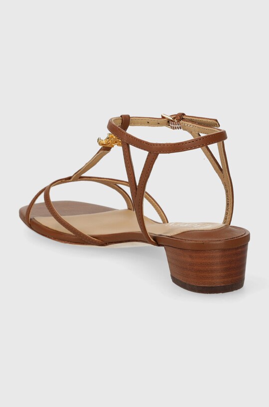 Cipők Lauren Ralph Lauren bőr szandál Fallon 802920407005.270 barna