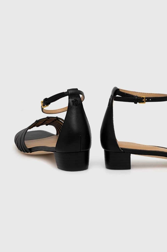 Obuv Kožené sandále Lauren Ralph Lauren Fionna 802920410001.001 čierna