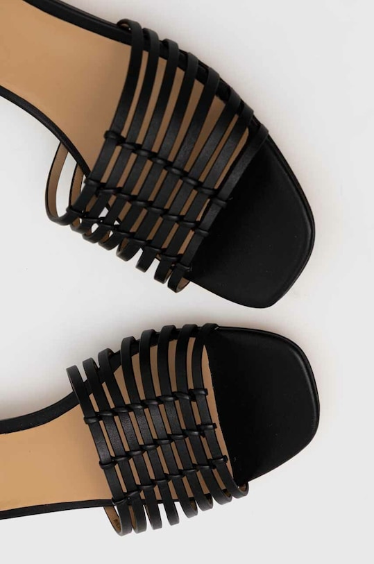 Kožne sandale Lauren Ralph Lauren Fionna crna 802920410001.001