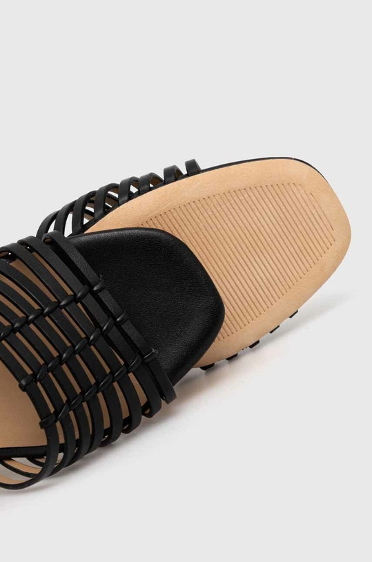 Kožené sandále Lauren Ralph Lauren Fionna 802920410001.001 čierna