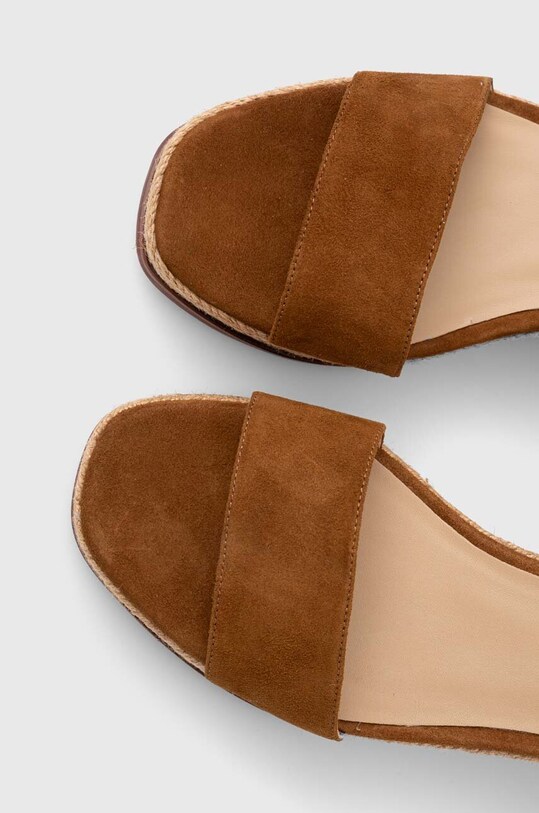 Lauren Ralph Lauren sandały zamszowe Leona 802920421002.200 beżowy