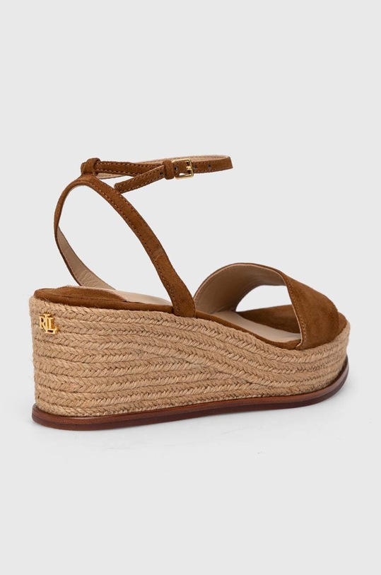 Obuwie Lauren Ralph Lauren sandały zamszowe Leona 802920421002.200 brązowy