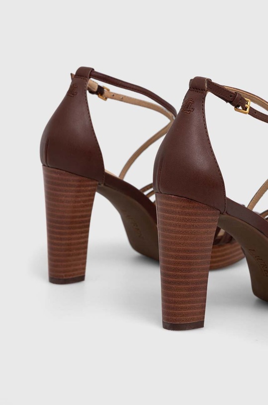 Obuwie Lauren Ralph Lauren sandały skórzane Shelby 802920433001.200 brązowy