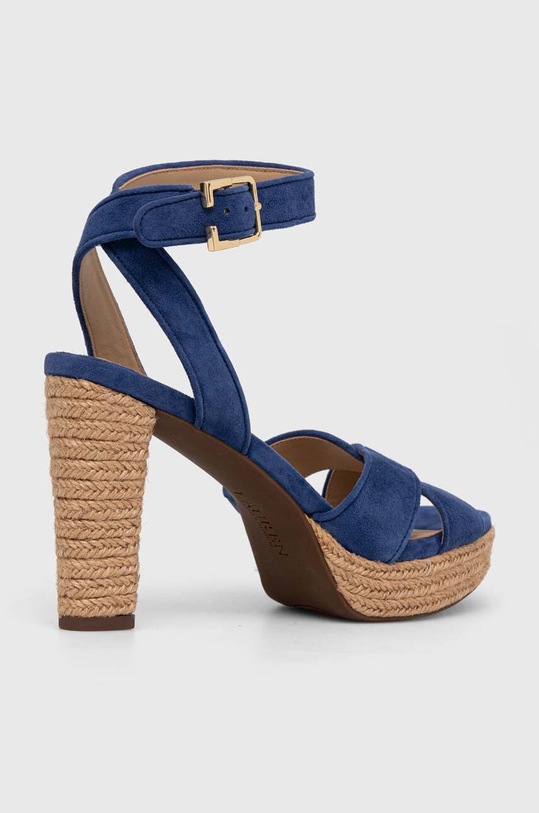 Obutev Sandali iz semiša Lauren Ralph Lauren Sasha 802925273004.400 mornarsko modra