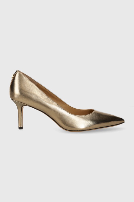 Lauren Ralph Lauren szpilki skórzane Lanette 5-8 cm złoty 802925503001.200
