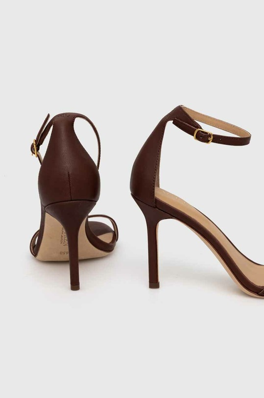 Încălțăminte Lauren Ralph Lauren sandale de piele Allie 802938333001.200 maro