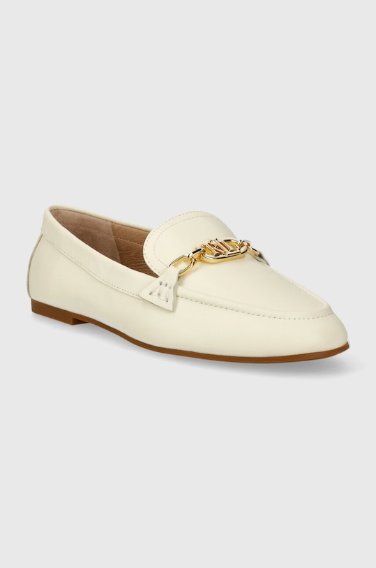 Lauren Ralph Lauren mokasyny skórzane Averi 802834983003.101 beżowy SS24