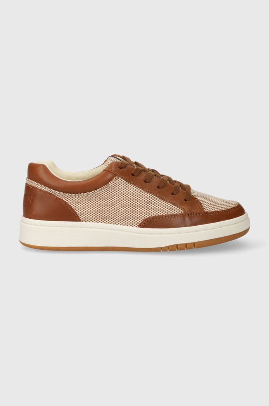 Tenisky Lauren Ralph Lauren Hailey 4 přírodní kůže hnědá 802929571002.200
