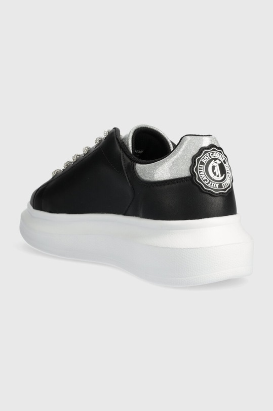 Obuwie Just Cavalli sneakersy skórzane 76RA3SB1ZP409E21 czarny