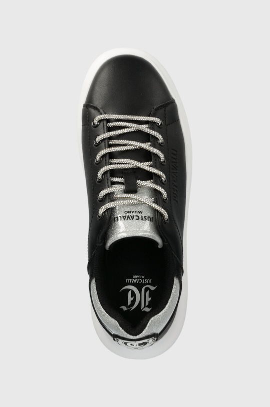 Just Cavalli sneakersy skórzane czarny 76RA3SB1ZP409E21