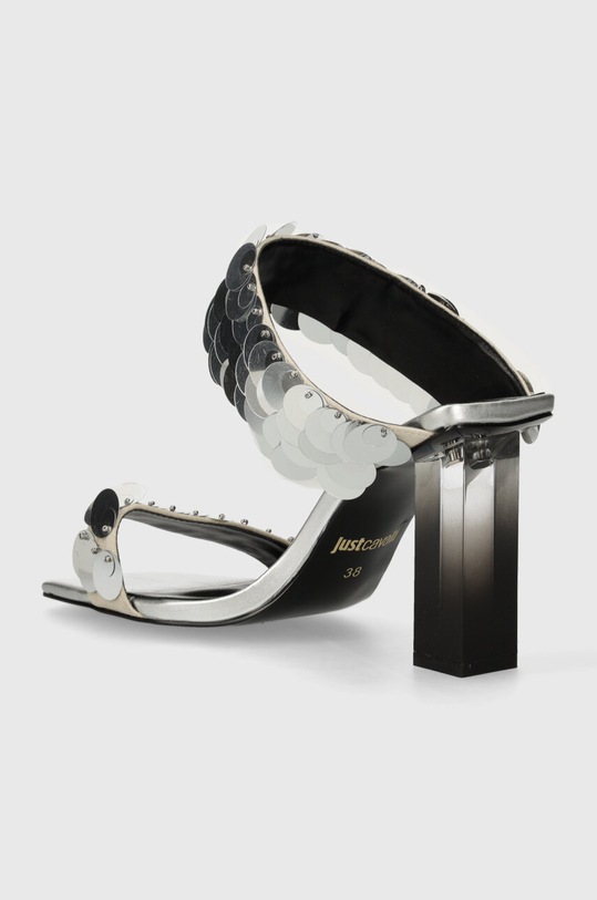 Obuwie Just Cavalli klapki 76RA3S31ZSA37900 srebrny