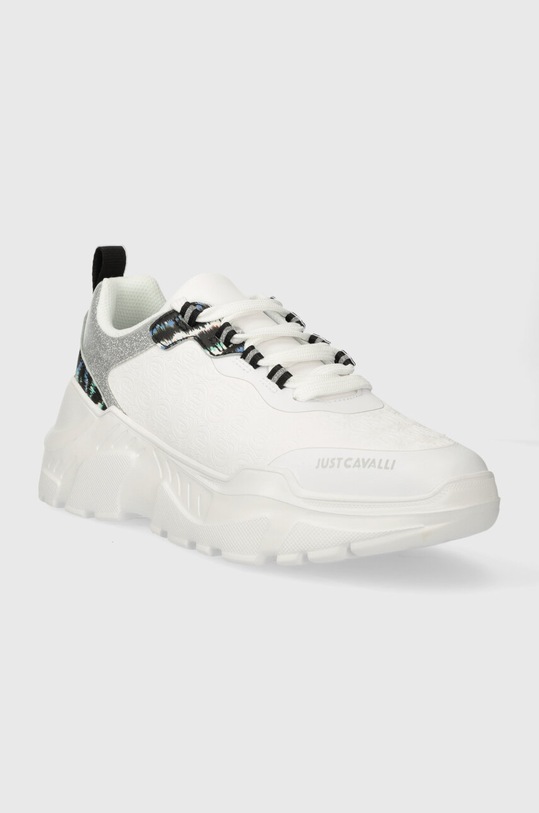 Just Cavalli sneakers 76RA3SL3ZSA66003 alb SS24