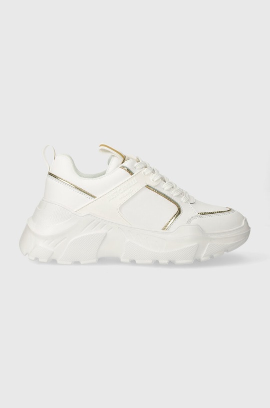 Just Cavalli sneakers piele întoarsă alb 76RA3SL9ZP405003