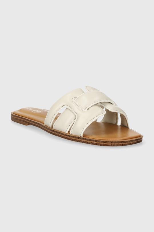Kožené pantofle Aldo ELENAA 13706551.ELENAA bílá SS24