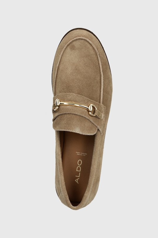 Aldo mocasini din piele intoarsa DERENA bej 13710857.DERENA