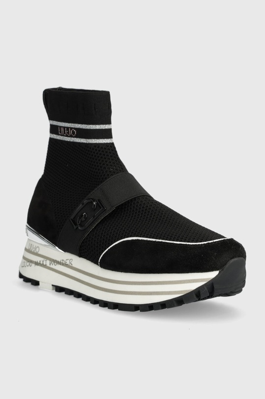 Liu Jo sneakersy LIU JO MAXI WONDER 75 BA4061TX14522222 czarny SS24