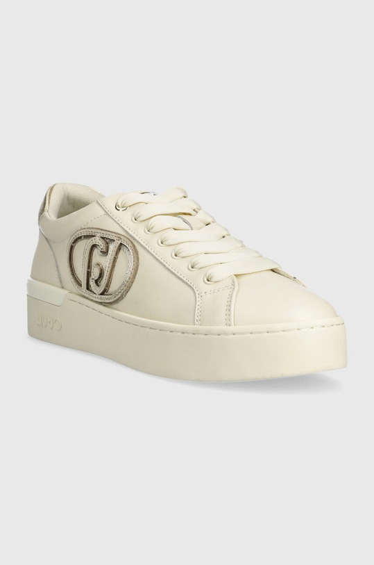 Liu Jo sneakersy skórzane SILVIA 93 BA4041PX026S1185 beżowy SS24