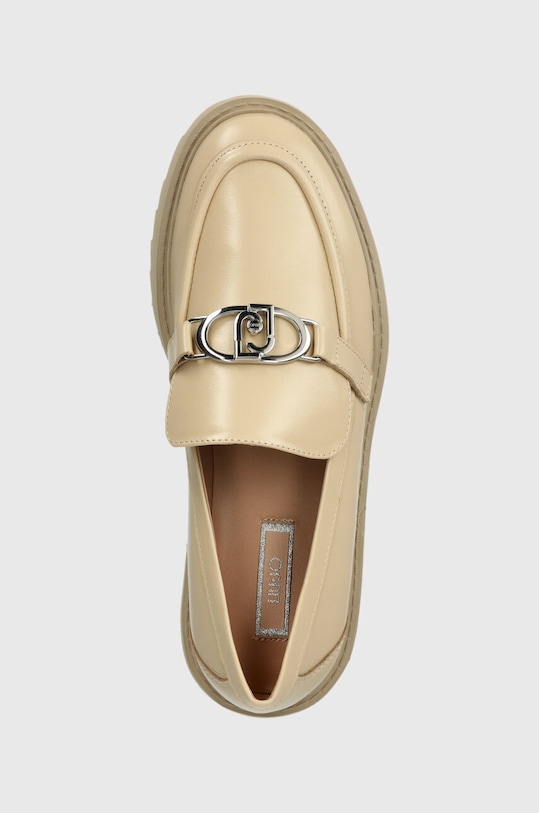 Liu Jo mokasyny skórzane CORA 01 beżowy SA4001P010251315