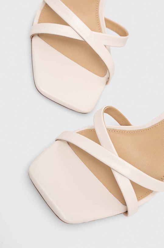 MICHAEL Michael Kors sandały skórzane Celia beżowy 40H3CIHS1L.289