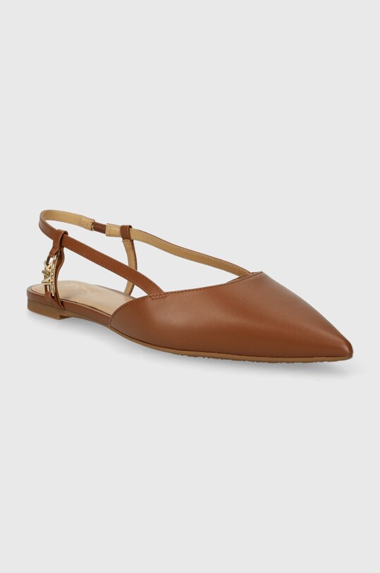 Usnjene balerinke MICHAEL Michael Kors Veronica 40H3VRFP1L.230 rjava SS24