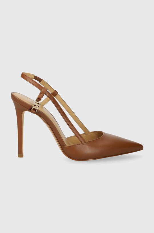 MICHAEL Michael Kors szpilki skórzane Veronica szpilka brązowy 40H3VRHP1L.230
