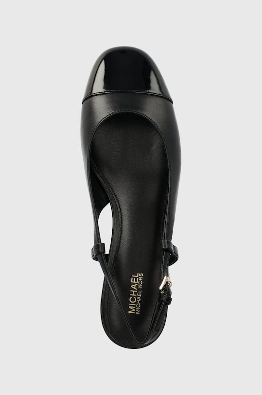 MICHAEL Michael Kors baleriny skórzane Perla czarny 40R4PLFP1L.001