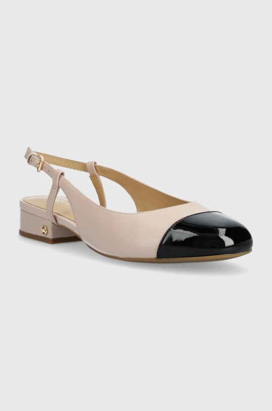 Usnjene balerinke MICHAEL Michael Kors Perla 40R4PLFP1L.187 roza SS24