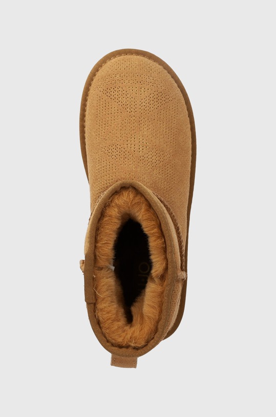 Liu Jo cizme de zapada din piele intoarsa JIL 02 maro SA4055PX37300668