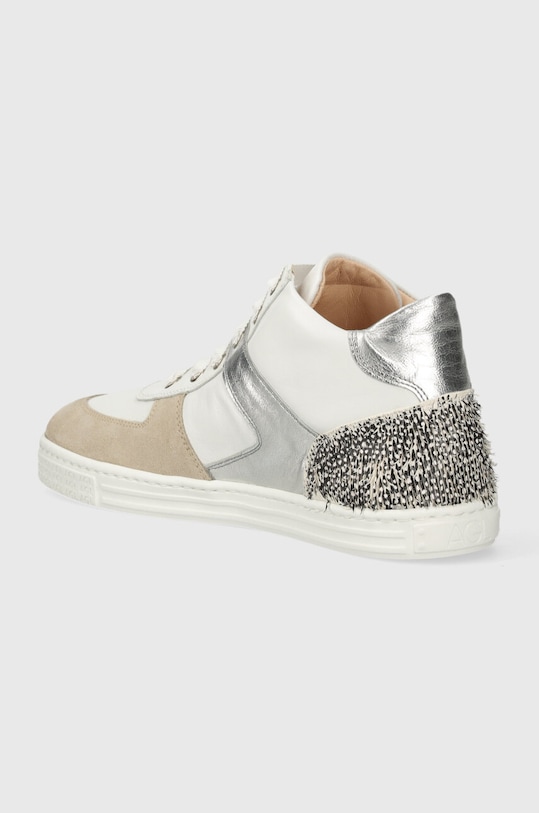 Obuwie AGL sneakersy skórzane ILENIA D936132PGKT096G226 biały