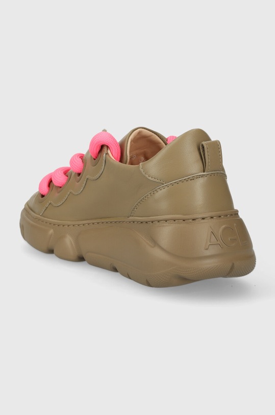 Обувки Кожени маратонки AGL MAGIC D938049PGSOFTY0411 кафяв