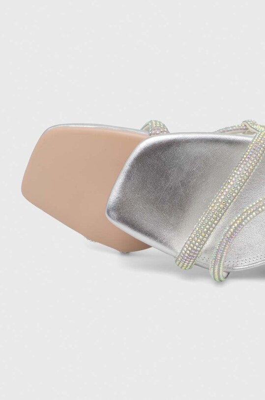 Kat Maconie sandale de piele Kabita KABITA.COCO.CREAM argintiu
