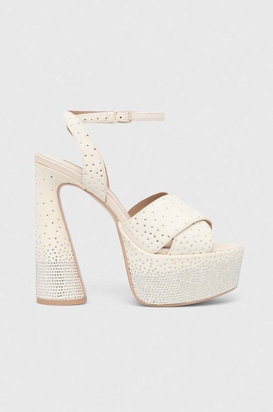 Σανδάλια σουέτ Kat Maconie Cady ίσια πλατφόρμα μπεζ CADY.COCO.CREAM