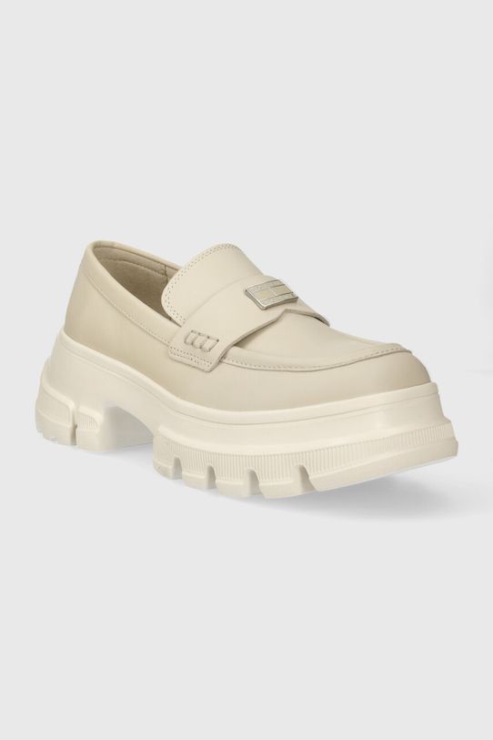 Μοκασίνια Tommy Jeans TJW CHUNKY LOAFER EN0EN02504 μπεζ SS24