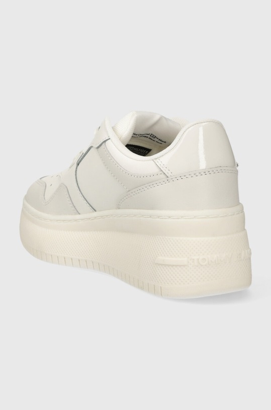 Încălțăminte Tommy Jeans sneakers TJW RETRO BASKET FLATFORM CHARM EN0EN02421 alb