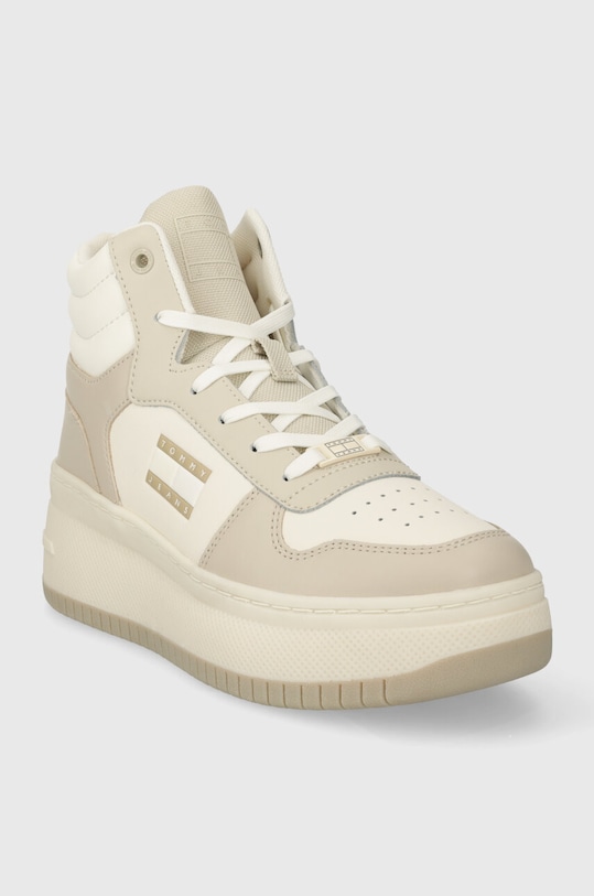 Tommy Jeans sneakersy TJW RETRO BASKET MC LACE UP EN0EN02422 beżowy SS24
