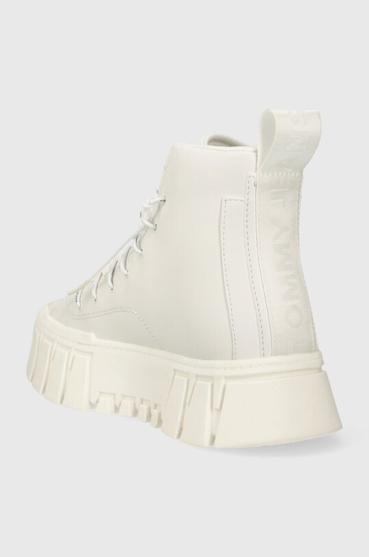 Obuwie Tommy Jeans trampki skórzane TJW PLATFORM MC EN0EN02498 biały