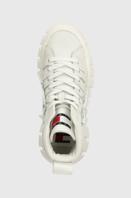 Tommy Jeans tenisi de piele TJW PLATFORM MC alb EN0EN02498