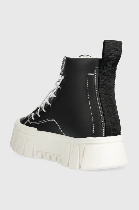 Încălțăminte Tommy Jeans tenisi de piele TJW PLATFORM MC EN0EN02498 negru